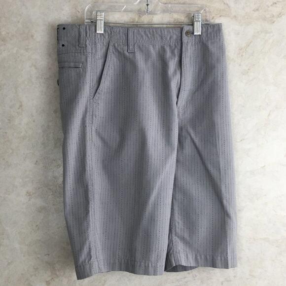 Vans Grey Striped Short Youth Size 20 - Picture 3 of 15